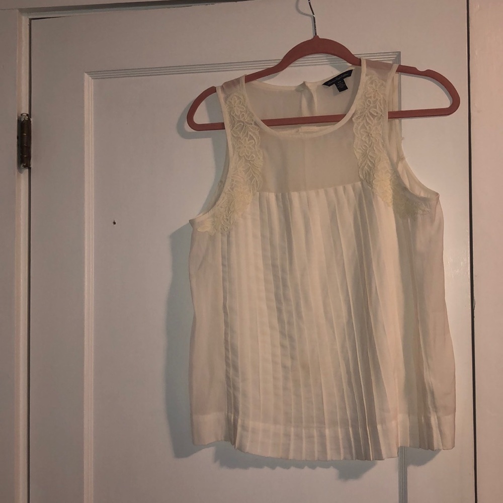 American Eagle Outfitters cream blouse
